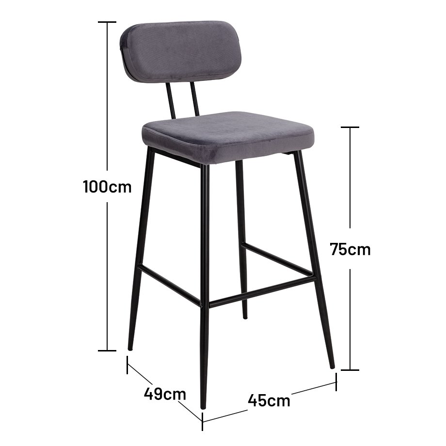 Bar-height bar stools.